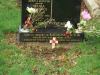 Memorial to Raymond on his grandparents grave