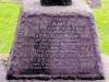 Close up of inscription