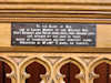 Plaque on Memorial table