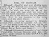 Roll of Honour