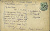 Postcar sent by Stanley Stevens